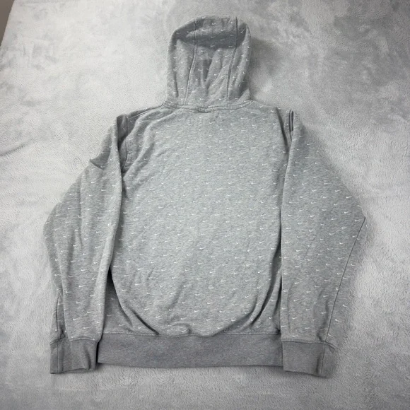 Nike Grey Swoosh Pullover Hoodie Men's Size Small